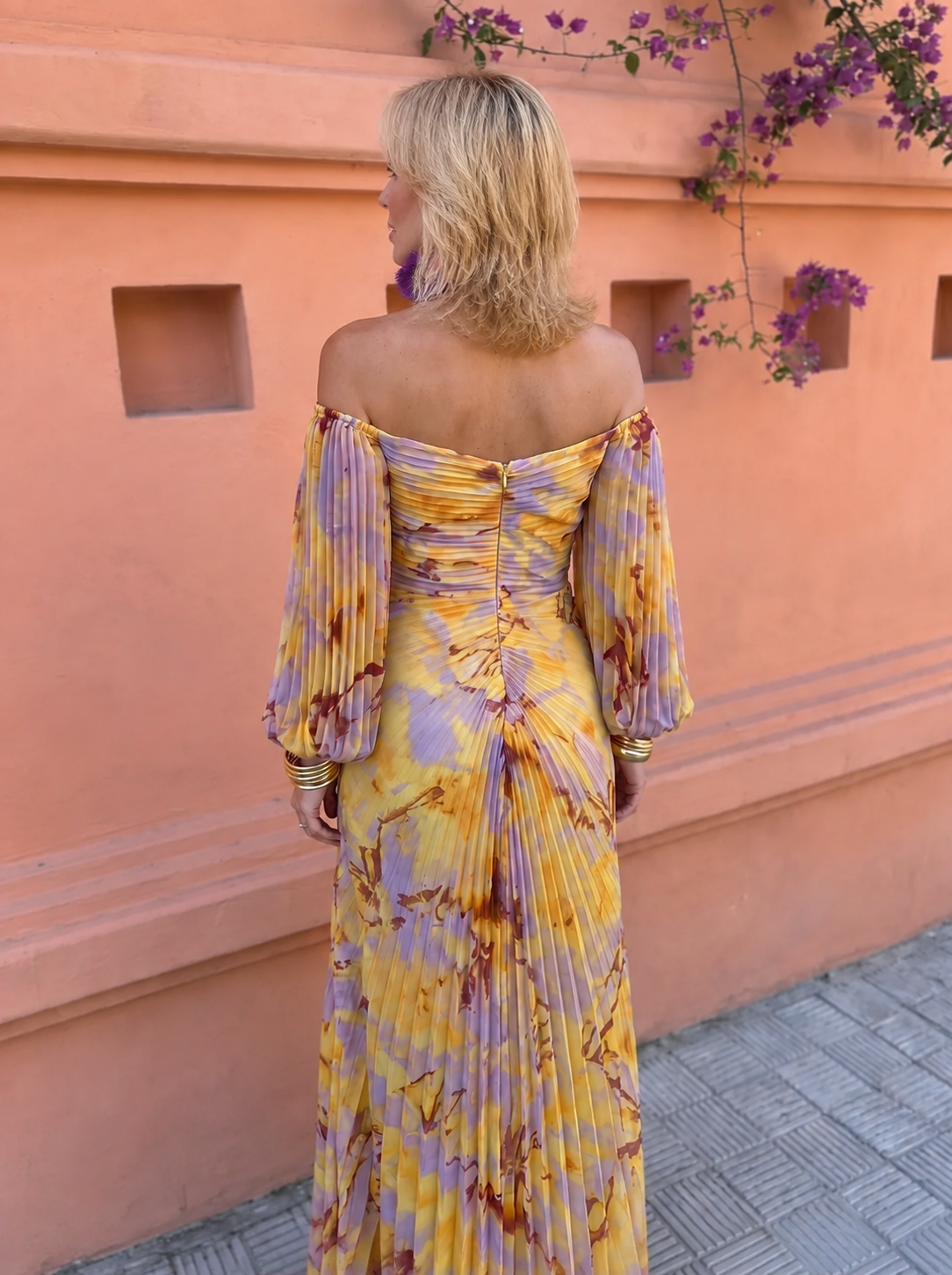 Vestido largo floral Greta