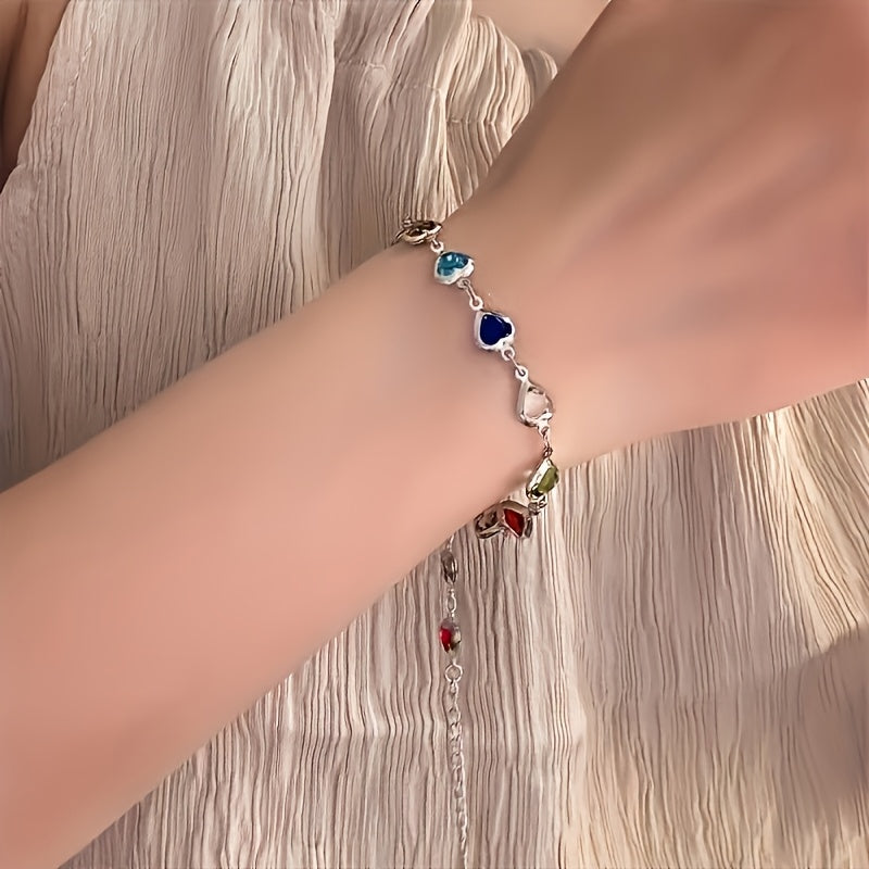 Pulsera de oro con forma de corazón