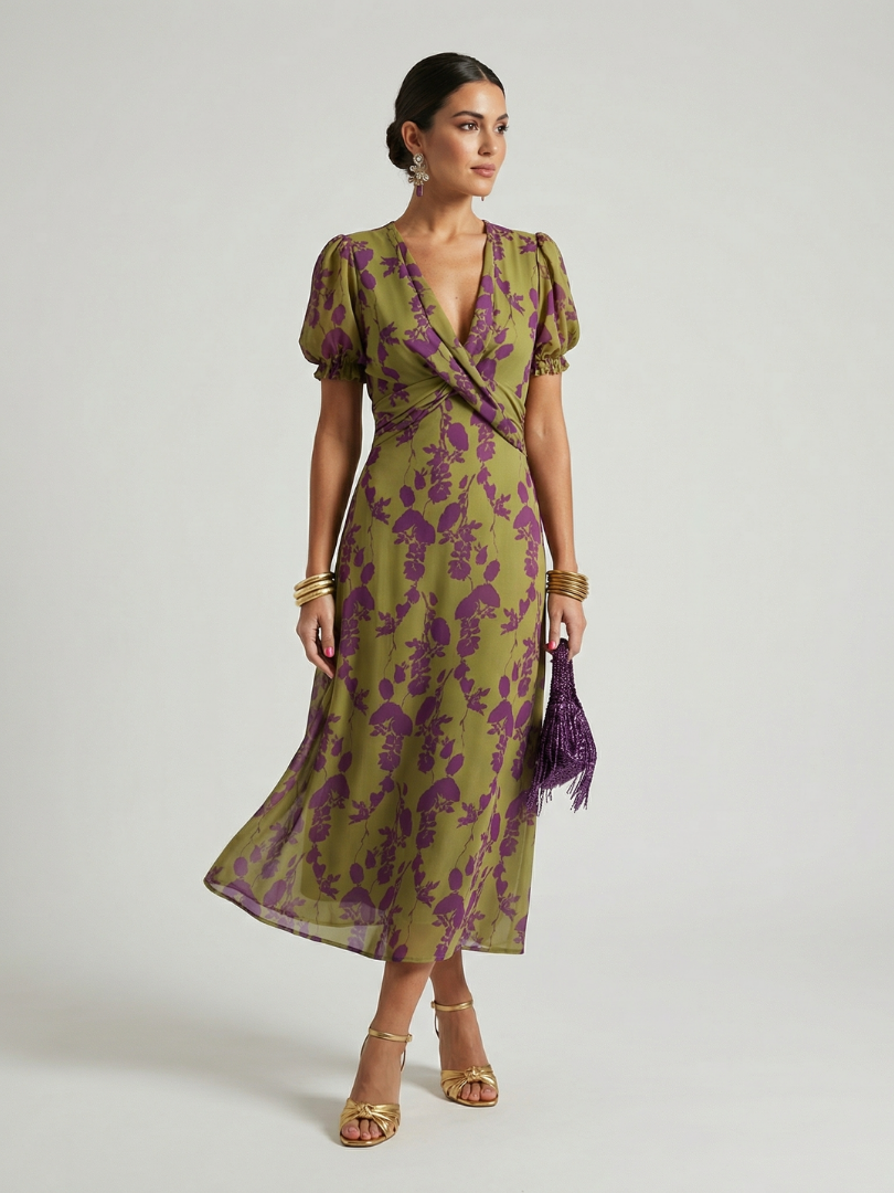 Vestido midi holgado Virel