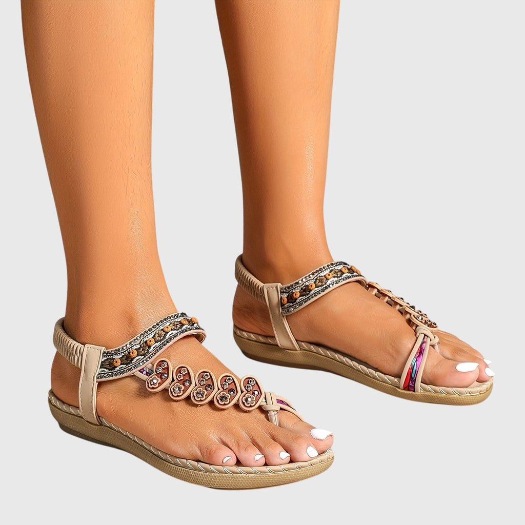 Sandalia Dedo Floral