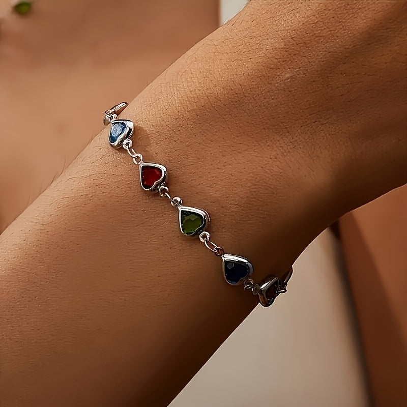 Pulsera de oro con forma de corazón