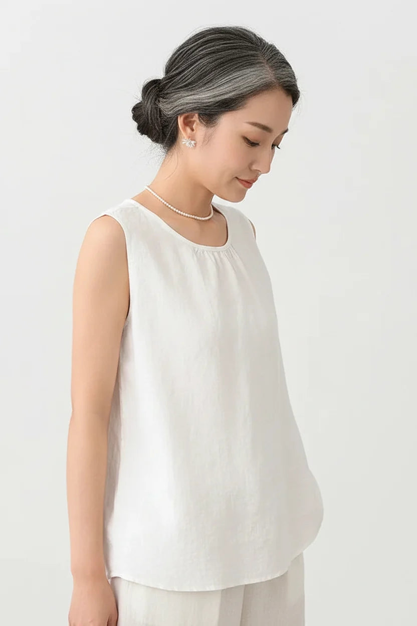 Conjunto de Top y Pantalones de Fibra Natural