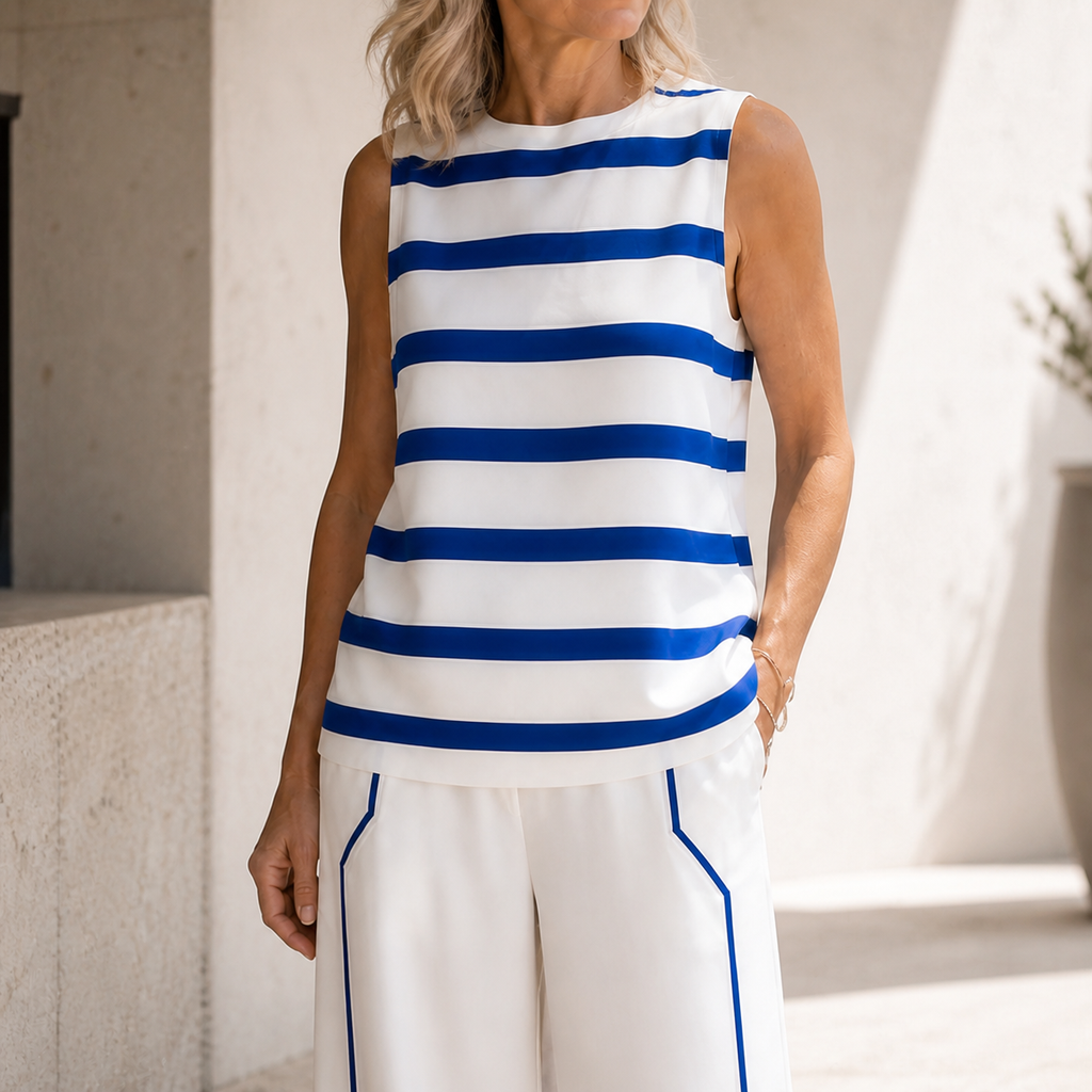 Conjunto Casual de Pantalones de Pierna Ancha