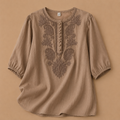 Martha | Blusa de Algodón y Lino Verena