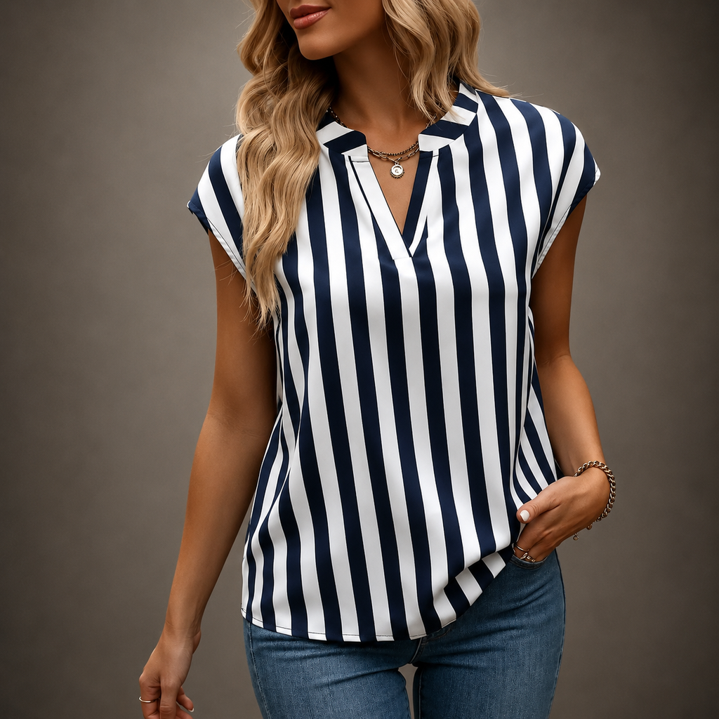Blusa Ava de Cuello Abierto