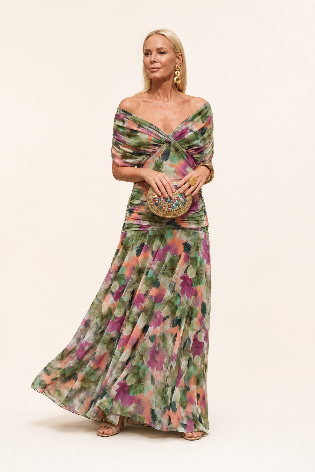 Vestido floral elegante Cristy