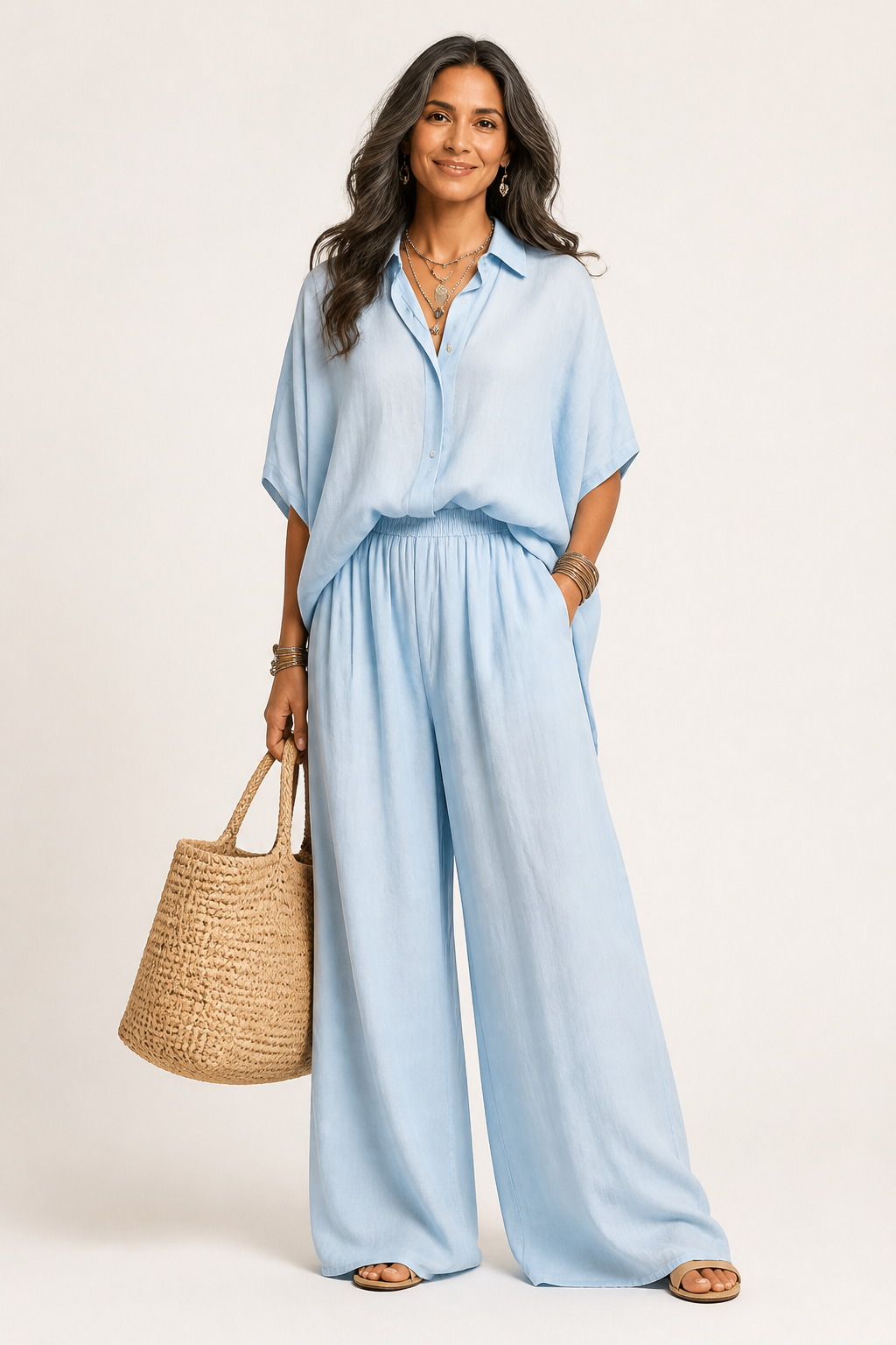Conjunto Delphine de Pantalones de Verano