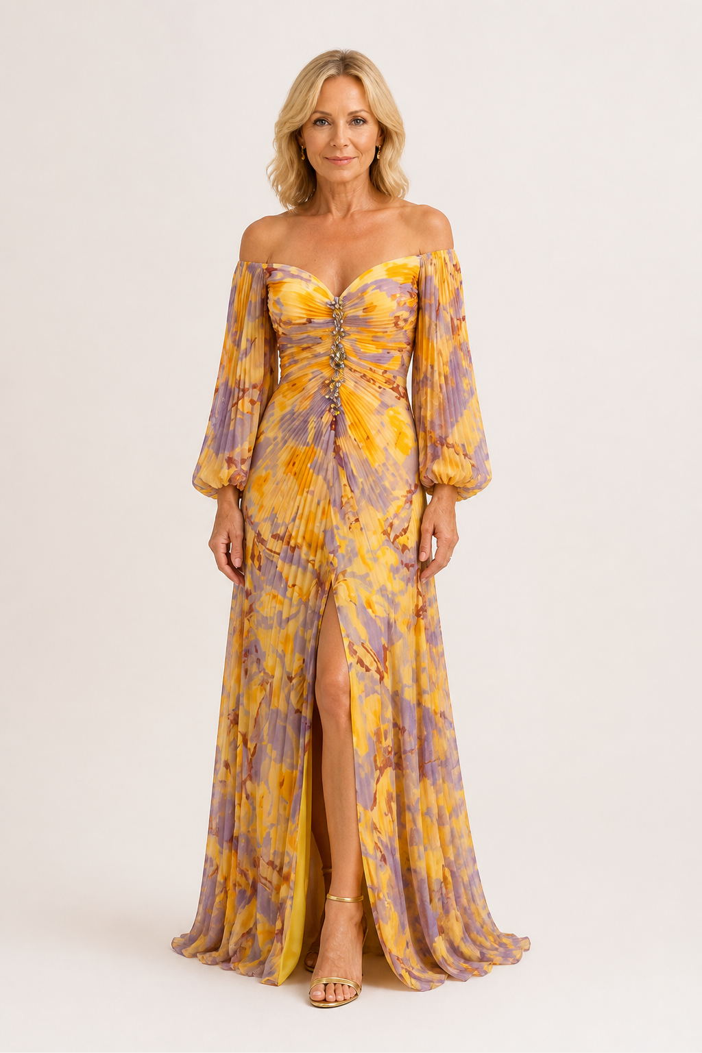Vestido largo floral Greta