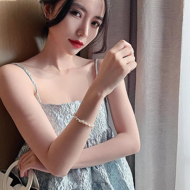 Pulsera clásica de perlas