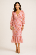 Vestido midi Miley con estampado floral