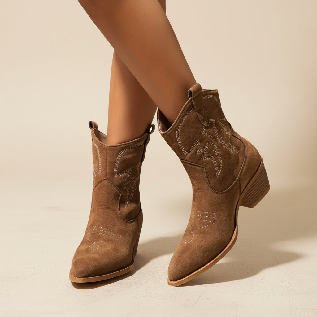 Botines Frontera Bordada
