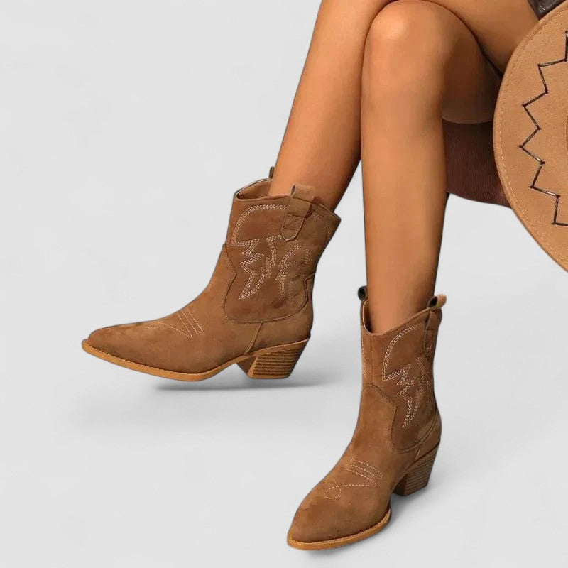 Botines Frontera Bordada