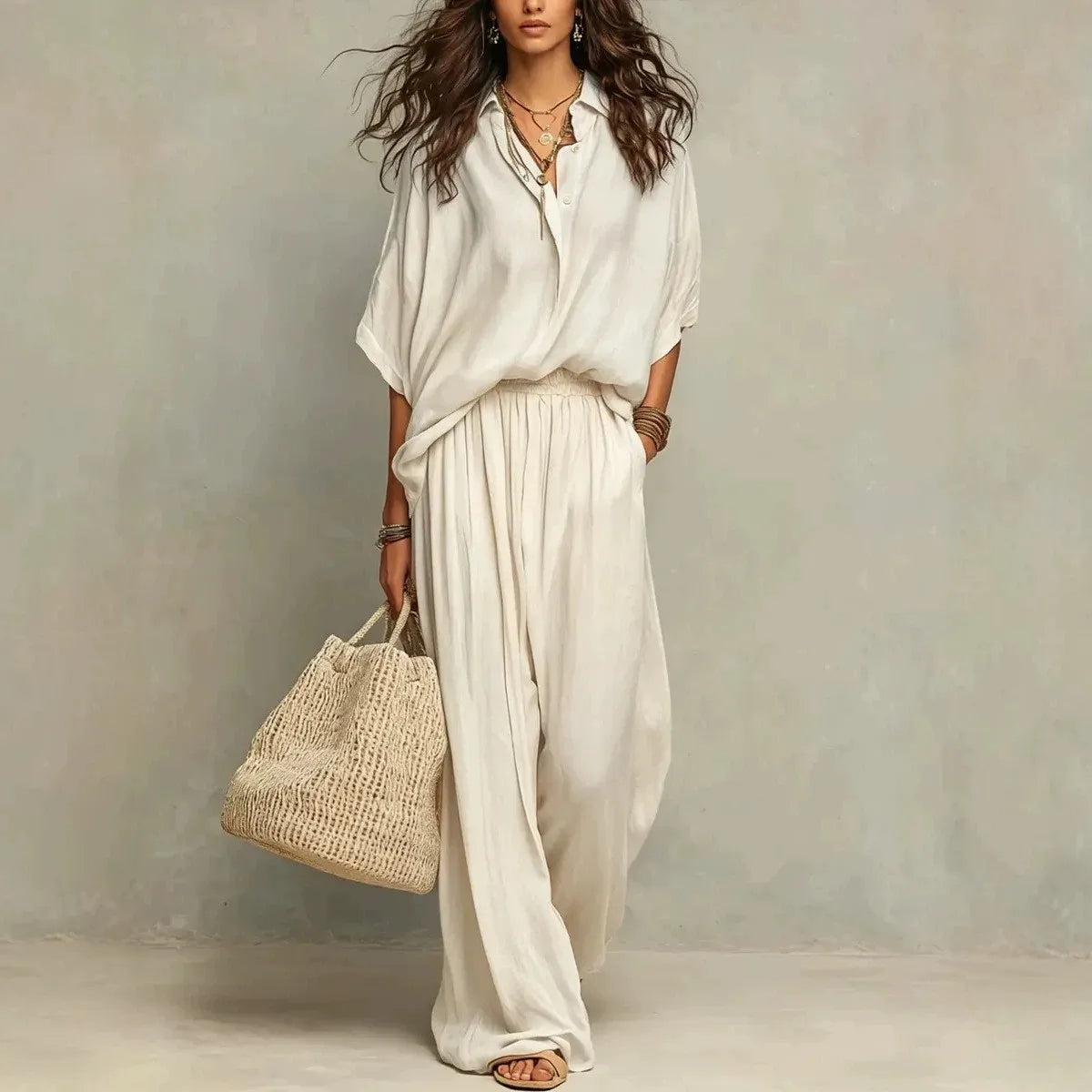 Conjunto Delphine de Pantalones de Verano