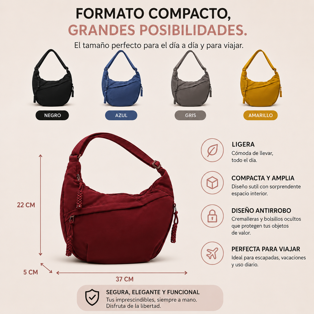 Viola | Bolso de Hombro Verde Oliva