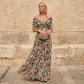 Vestido floral elegante Cristy