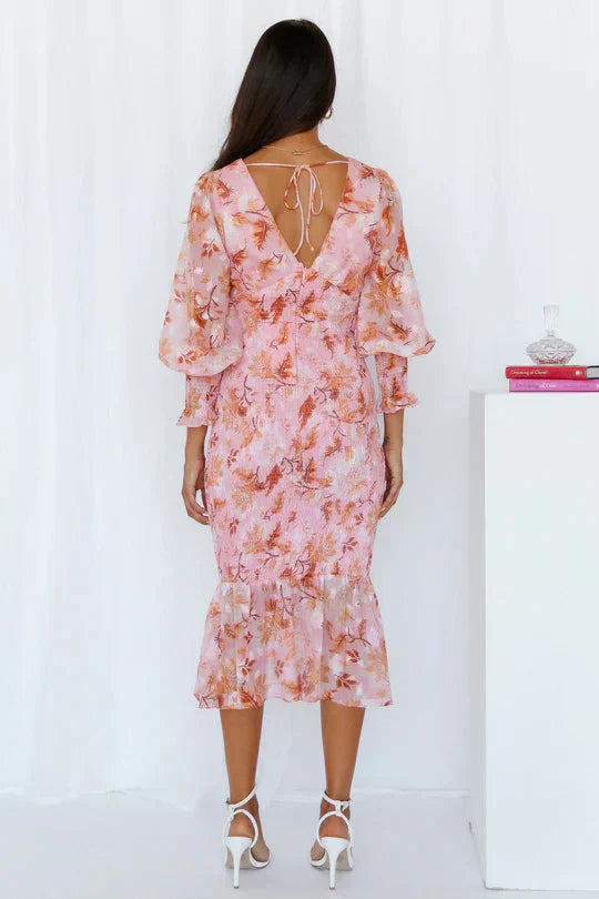 Vestido midi Miley con estampado floral