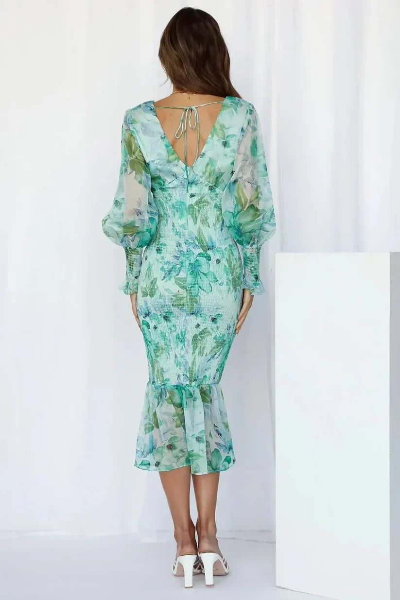 Vestido midi Miley con estampado floral