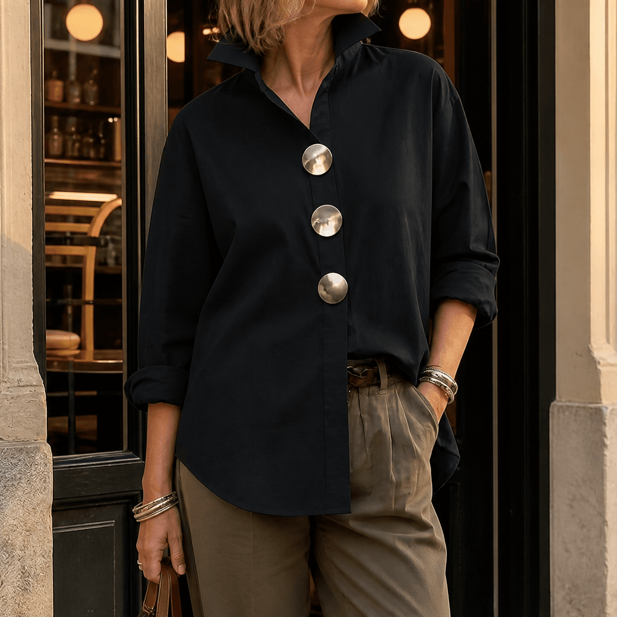 Peggy | Blusa Statement con Botones